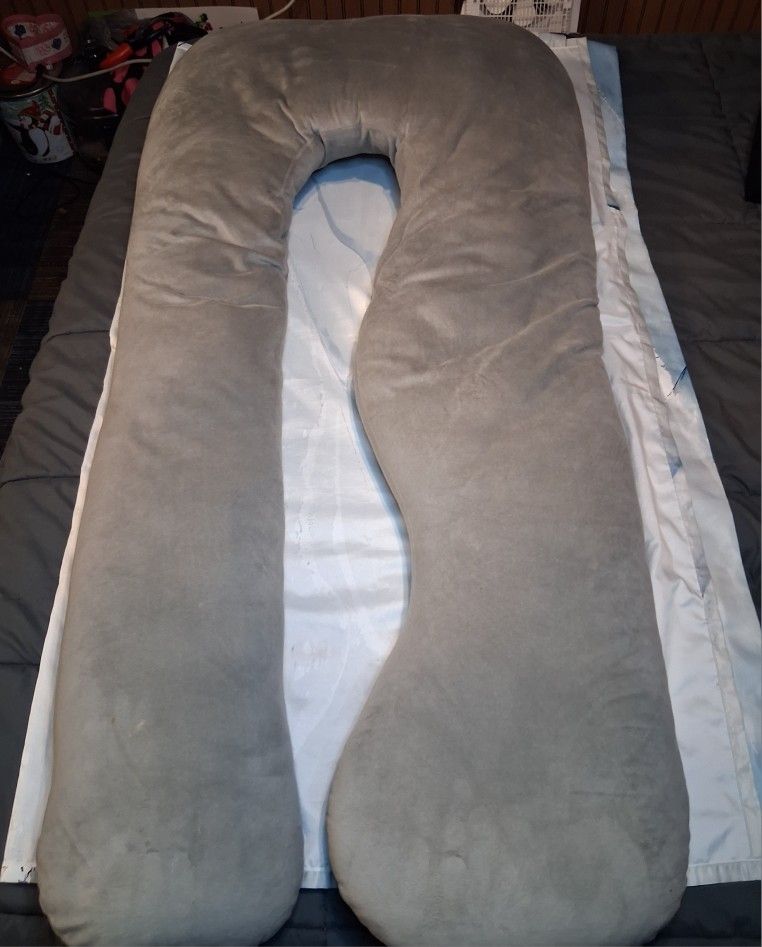 Grey pharmdoc u shape body pillow