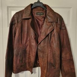 Black Rivet Genuine Leather Jacket