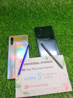 Samsung Galaxy Note 10+ 256gb  Unlocked, FREE Smartwach/ Headphones. Pay $1 Today Rest in payments. NO CREDIT NEEDED FINANCING