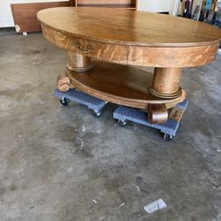 Empire-style Oval Coffee Table