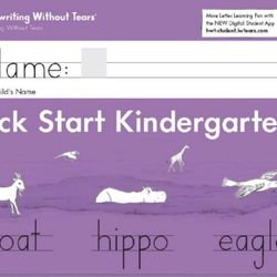 Learning Without Tears - Kick Start Kindergarten Student Workbook, Current #13