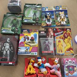 New In Box Toys Disney Star Wars Marvel DC $5 Each