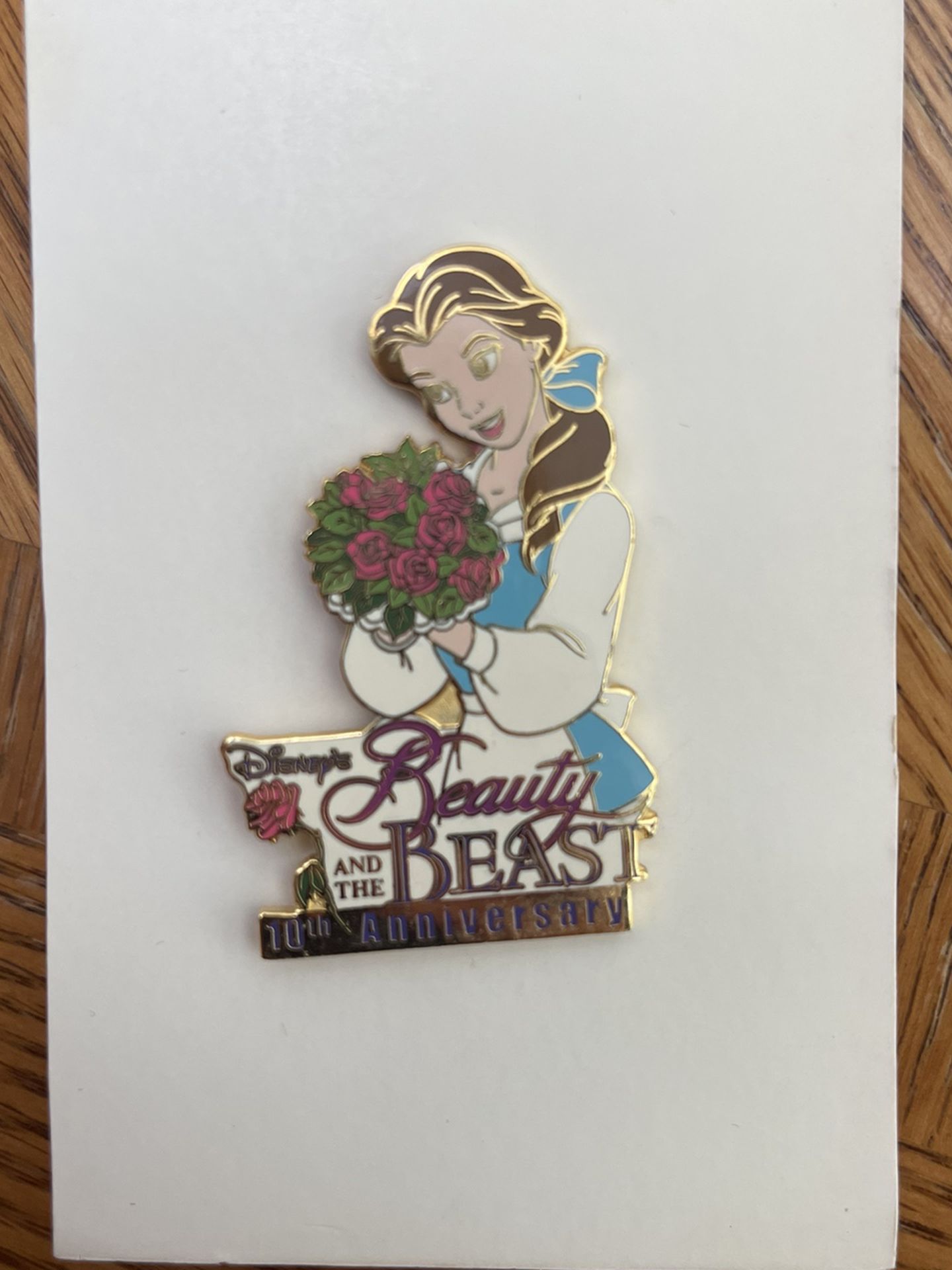 Disney Auctions Pin LE 100 Beauty & the Beast Belle 10th Anniversary
