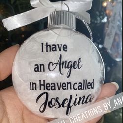 Personalized Memorial Ornaments 🕊️ One more way to honor your love ones 