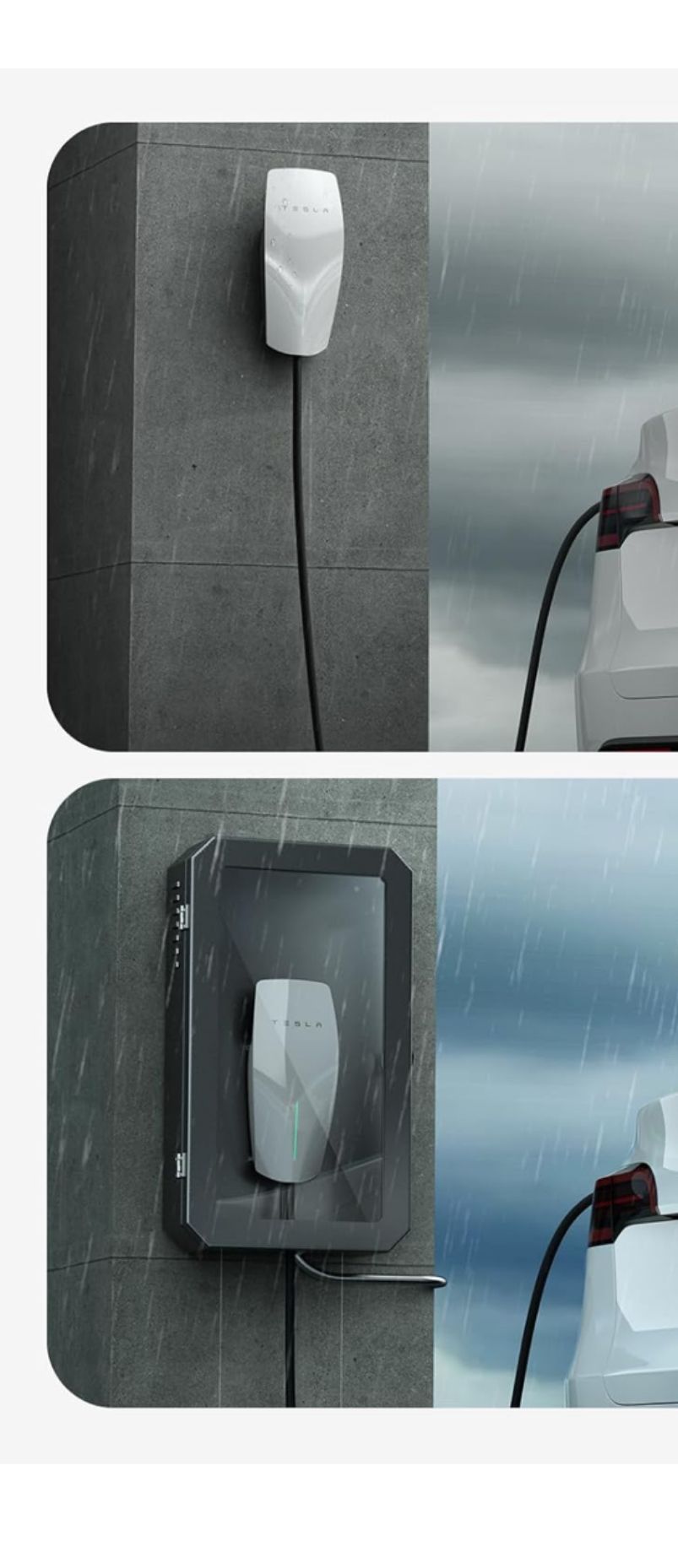 Electric vehicle car charging cover protector box for most EV