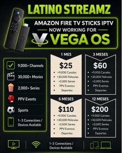 Amazon Fire TV IPTV- VEGA OS working
