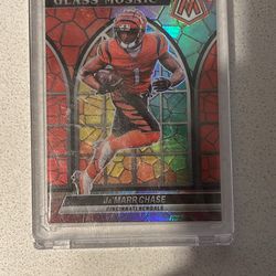 2022 Panini Mosaic Football Ja’Marr Chase Stained Glass