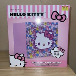Hello Kitty Pink and Purple Mini Fridge 