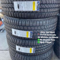 275/60R20 Goodyear Wrangler SR-A Set of Tires Installed and Balanced Set de Llantas Nuevas Instaladas y Balanceadas
