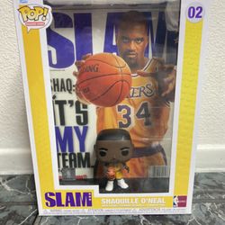 Funko NBA SLAM Shaquille O'Neal Pop! Cover Figure with Case
