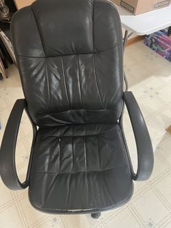 Leather Office Chair (black)
