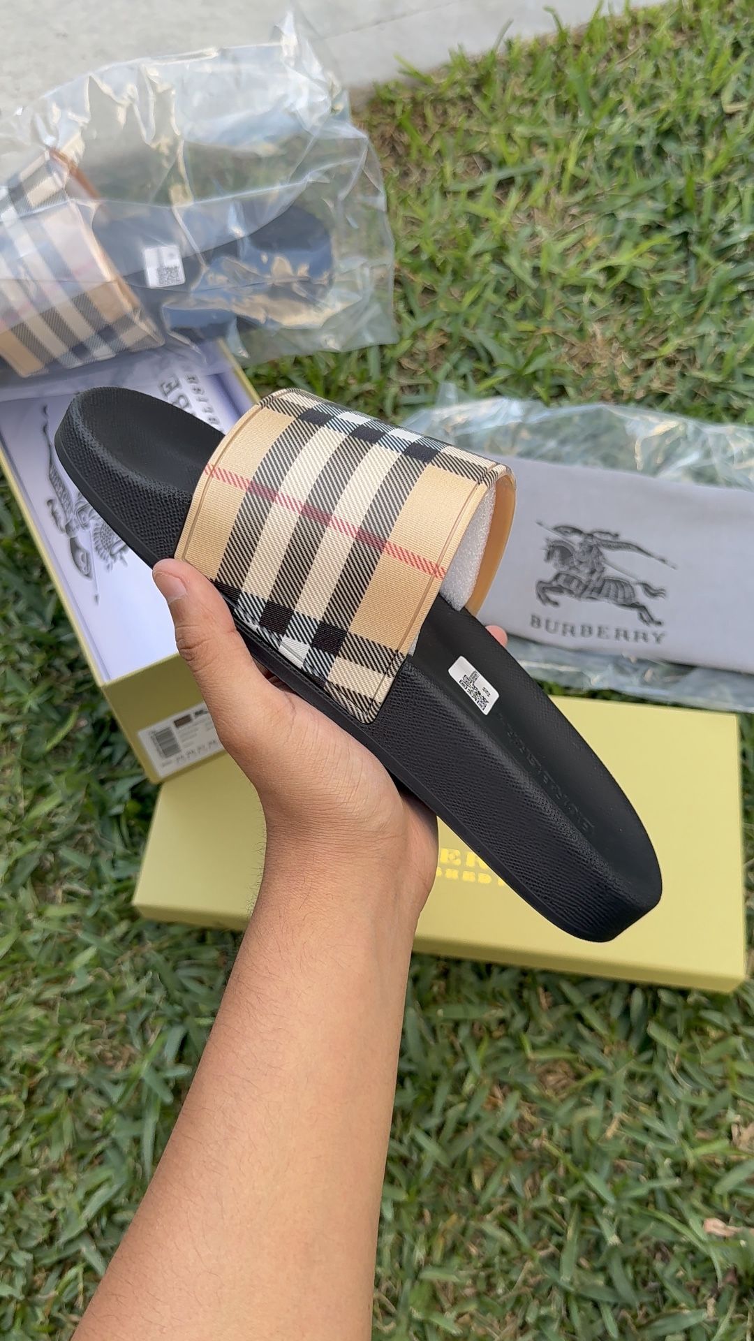 New Burberry Slides/Sandals
