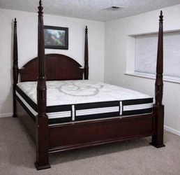 Queen bed and mattress