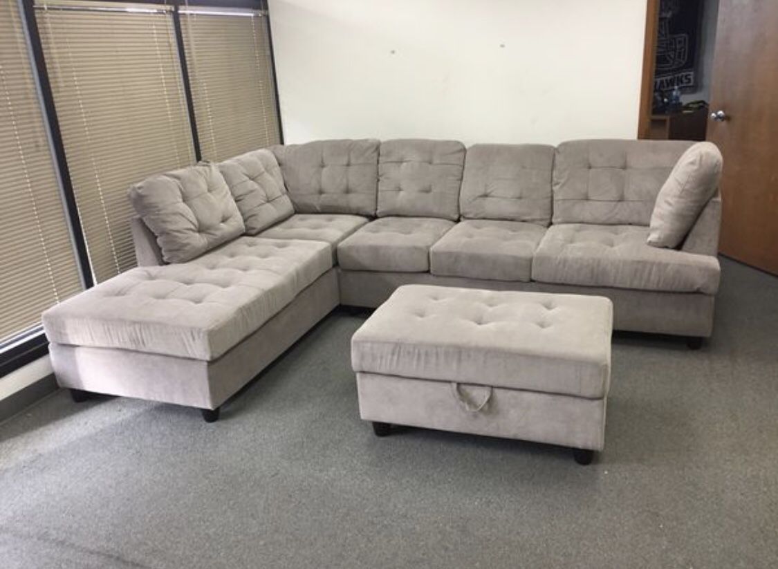 Brand New Homestyle Grey Chenille Couch