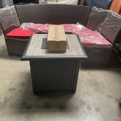 Patio Set Table Fire Place Gas Propane