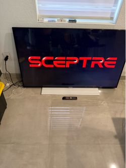 Sceptre 65” LED Flat Screen TV – Tested & Working – Great Condition