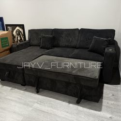 New Black Sofa 