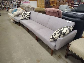 3piece Lavender /Gray couch 4 /ottoman