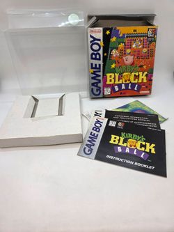 Kirby Block Ball NFR Not For Resale Target Exclusive Variant Game Boy Gameboy GB Manual Poster and Inserts Read Description