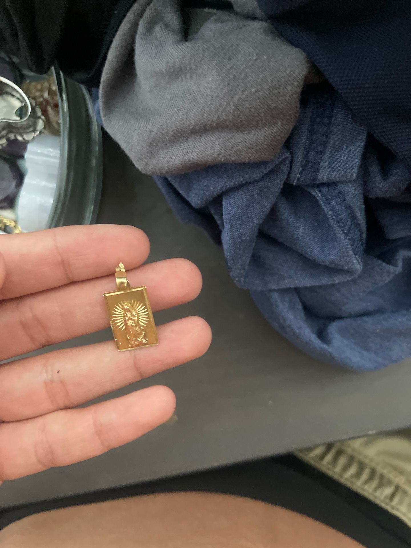 virgin mary pendent