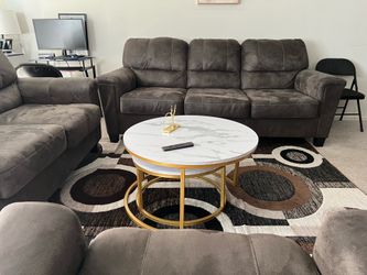Sofa with coffee table