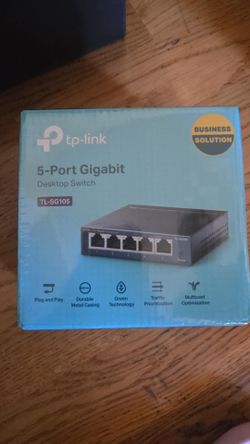 TP-Link TL-SG105 5-Port Gigabit Desktop Switch - Brand New