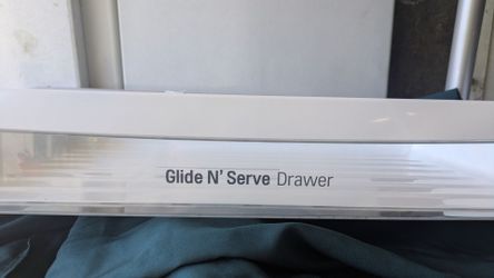 LG refrigerator "Glide 'n' Serve" drawer (model LMXS27626)