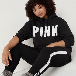 Victoria's  Secret - PINK - black Hoodie (L)