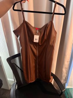 Guess Janelle PU Faux Leather Dress Size XL