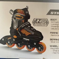 Never Used Kids Roller Blades Adjustable Size From 2-5 