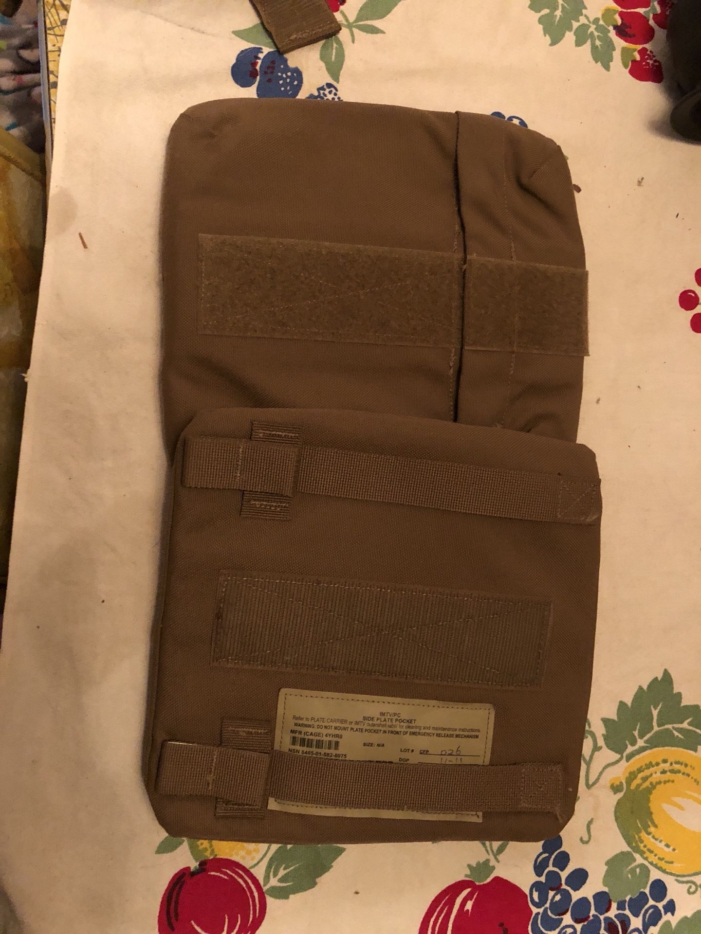 CIF EAS ISSUE IMTV PC SIDE SAPI POUCHES USMC TACTICAL FLAK VEST