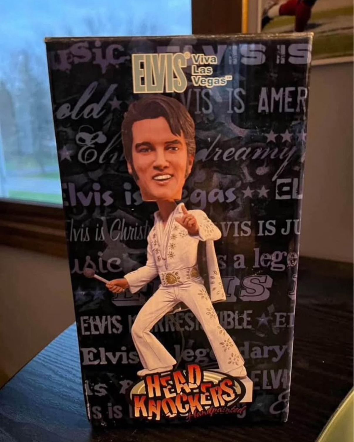 RARE Head Painted Elvis Presley Bobblehead Figure Neca Head Knockers Headnocker