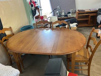 Dining room table and chairs
