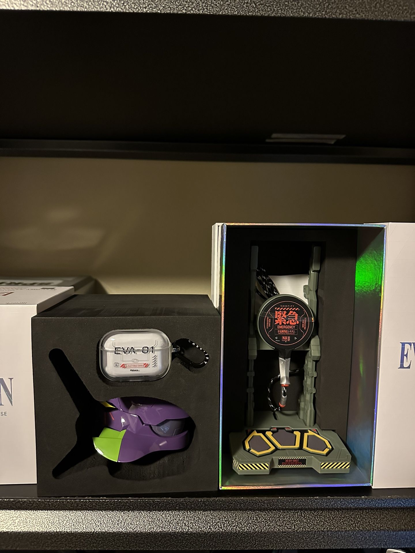 Casetify Neon Genesis Evangelion Charging Dock And AirPod Case