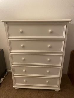 White Wood Dresser