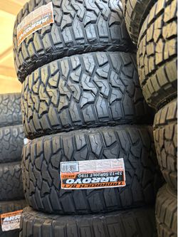 33*12.50r20 vendo set de llantas Nuevas con 60.000 millas de garantía