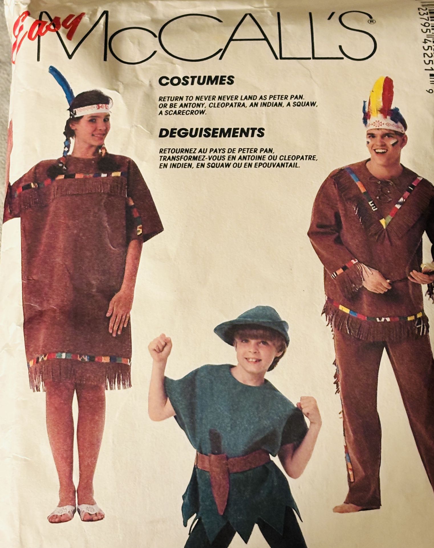 Adult Costume McCall’s 4525 Sizes Adult Pre Owned