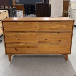 Mid Century Modern Style 6 Drawer Dresser