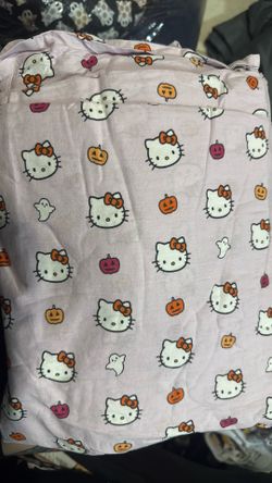 Hello kitty Halloween bed sheets