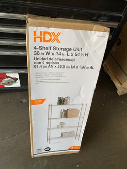 4 shelves storage unit 36-14-54