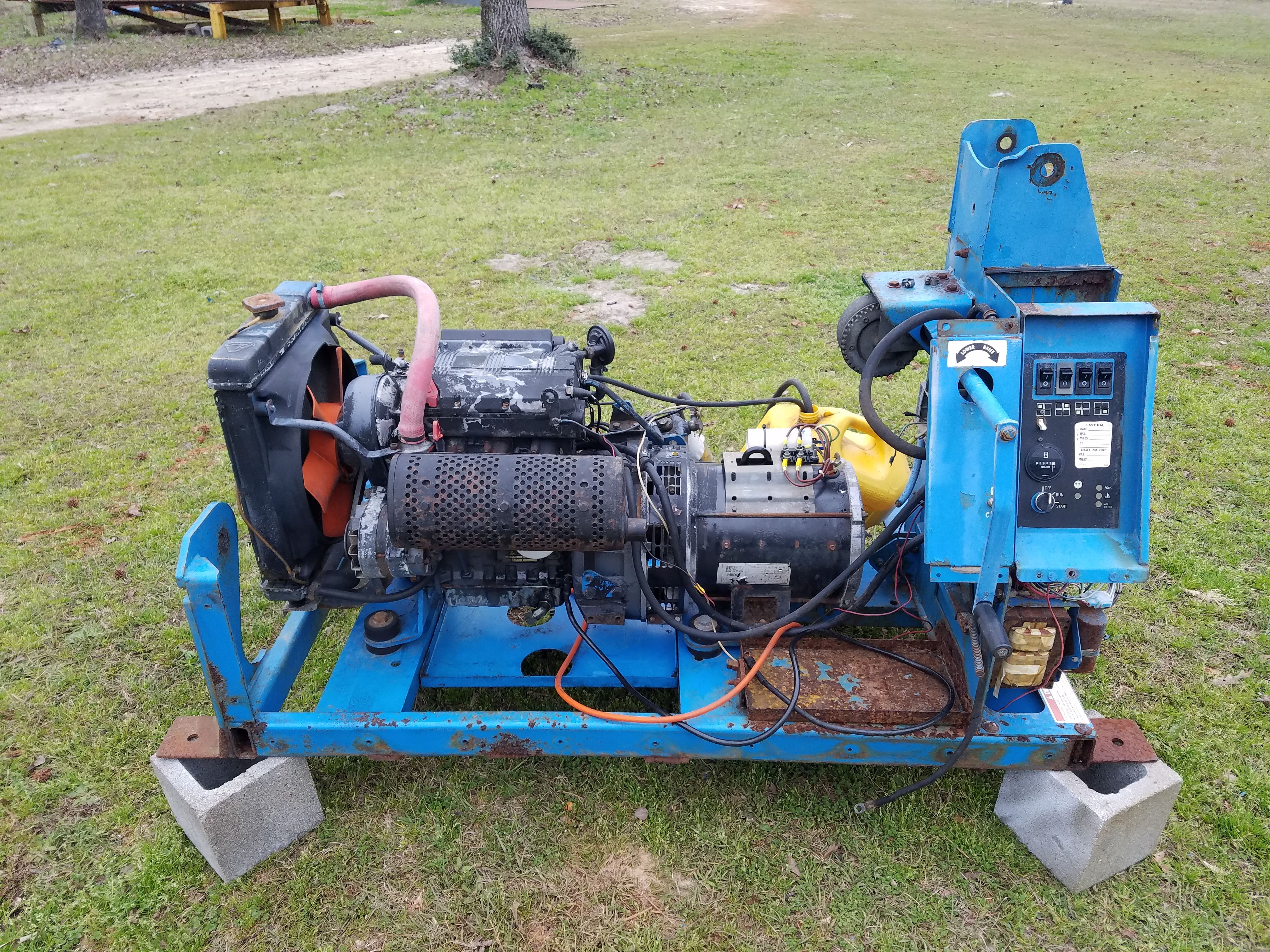 Deutz F3m1008 diesel engine and generator