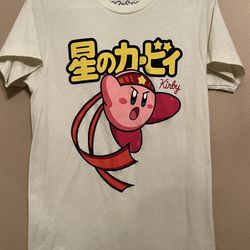 Kirby Mens T-Shirt - Ninja Kirby Under Kanji