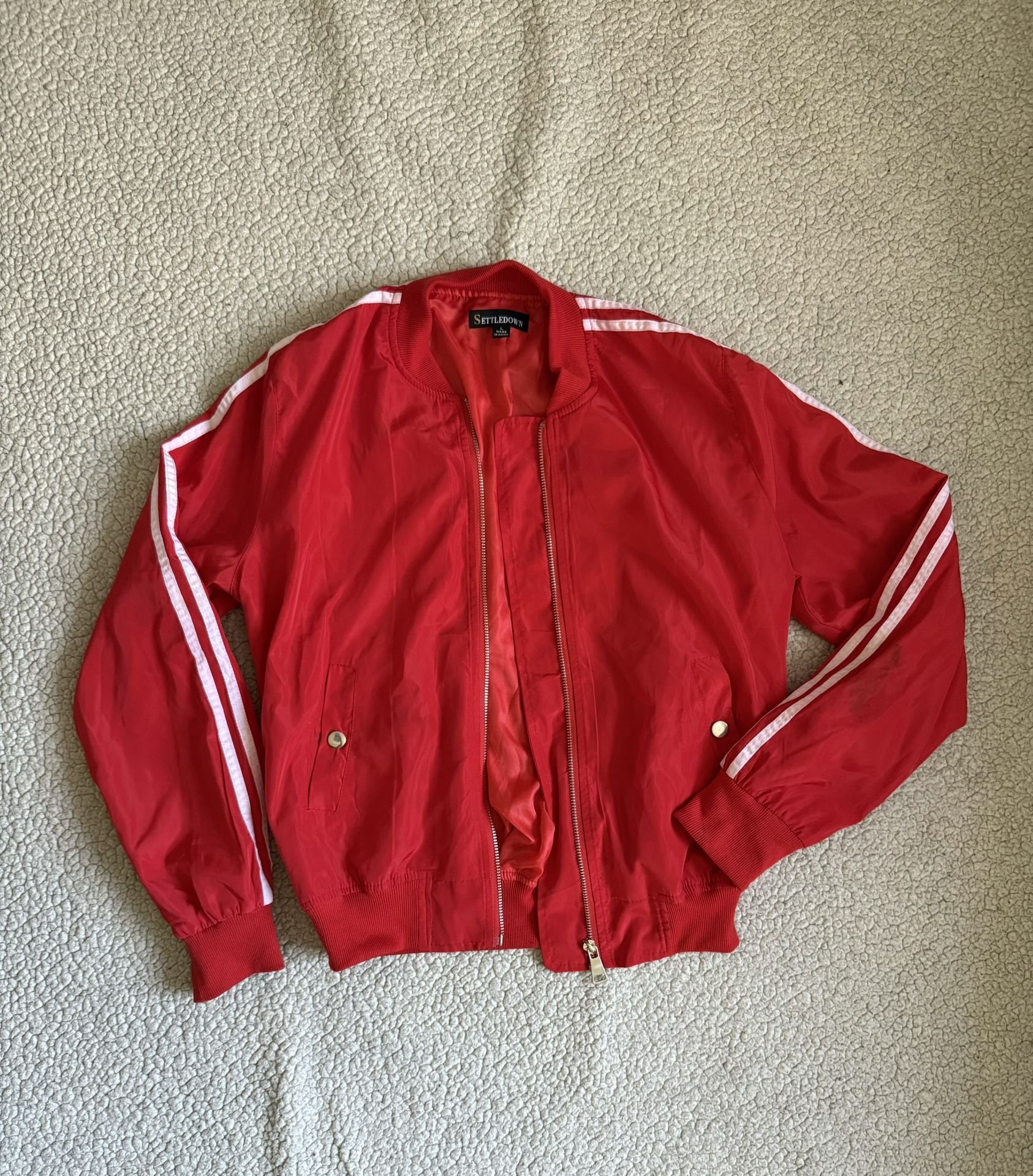 Red Bomber Jacket