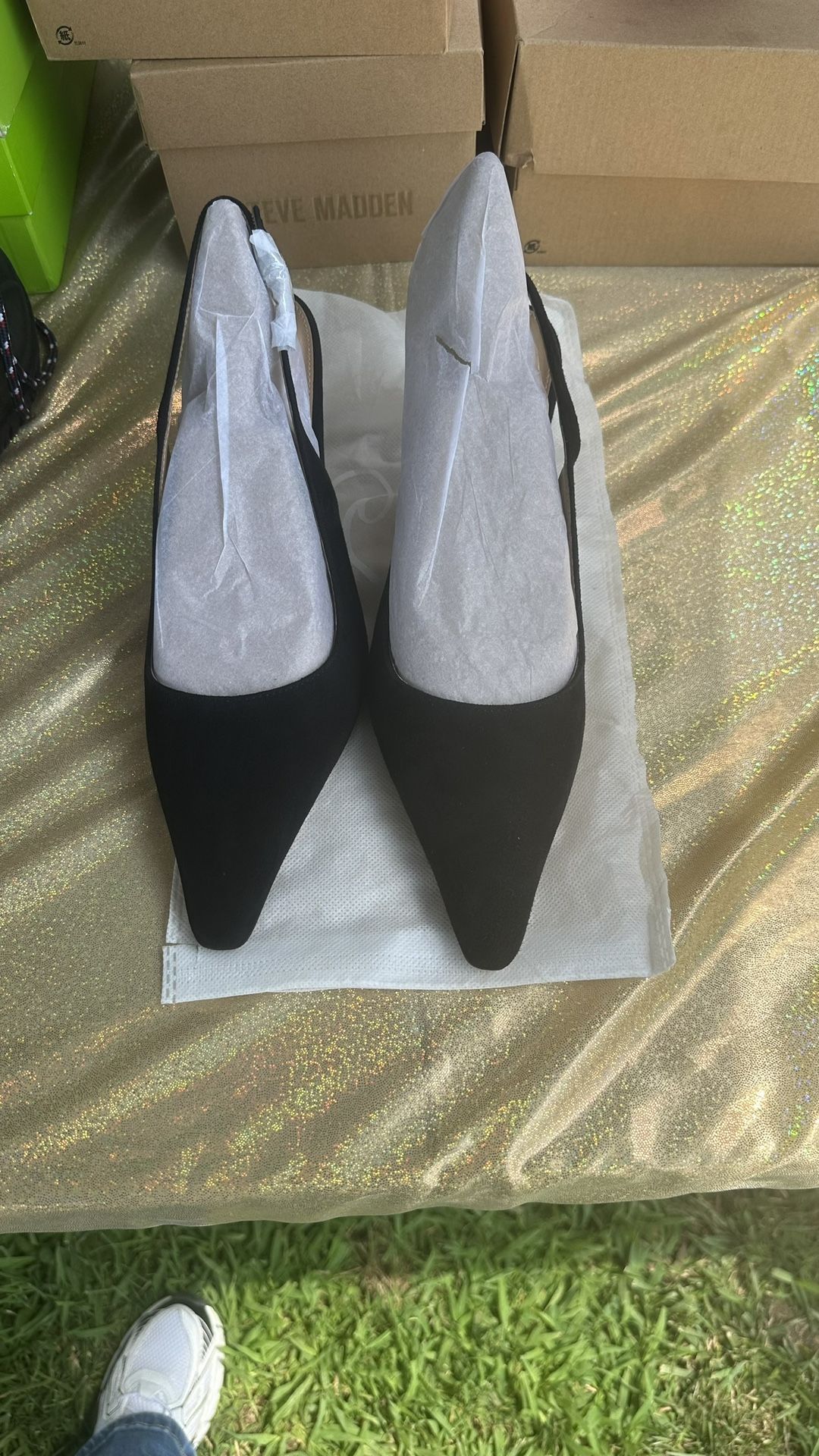 Sam Edelman Black Slingback Heels Size 7.5
