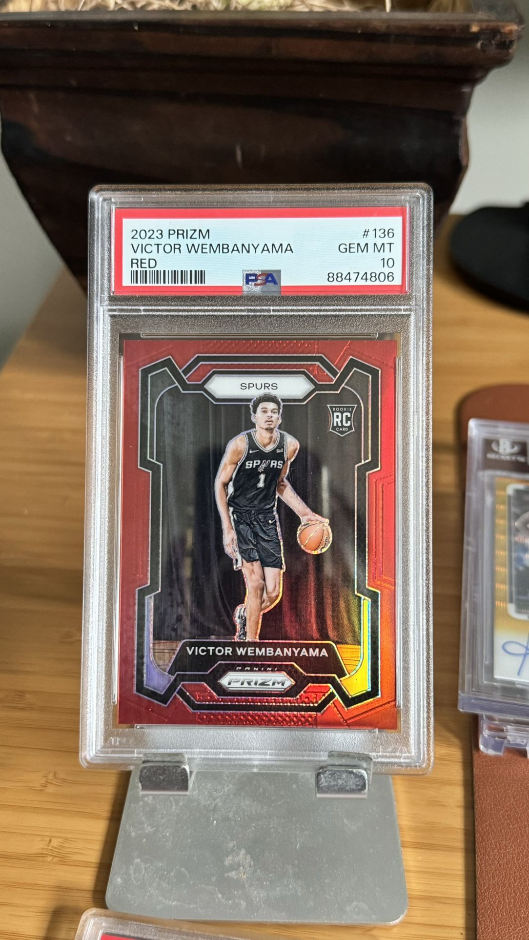 2023 panini prizm red victor wembanyama #136 175/299