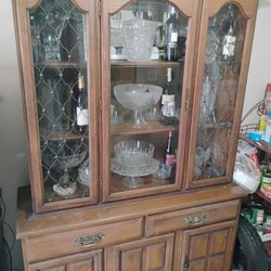 Antique China Cabinet Crystal Soul Separately