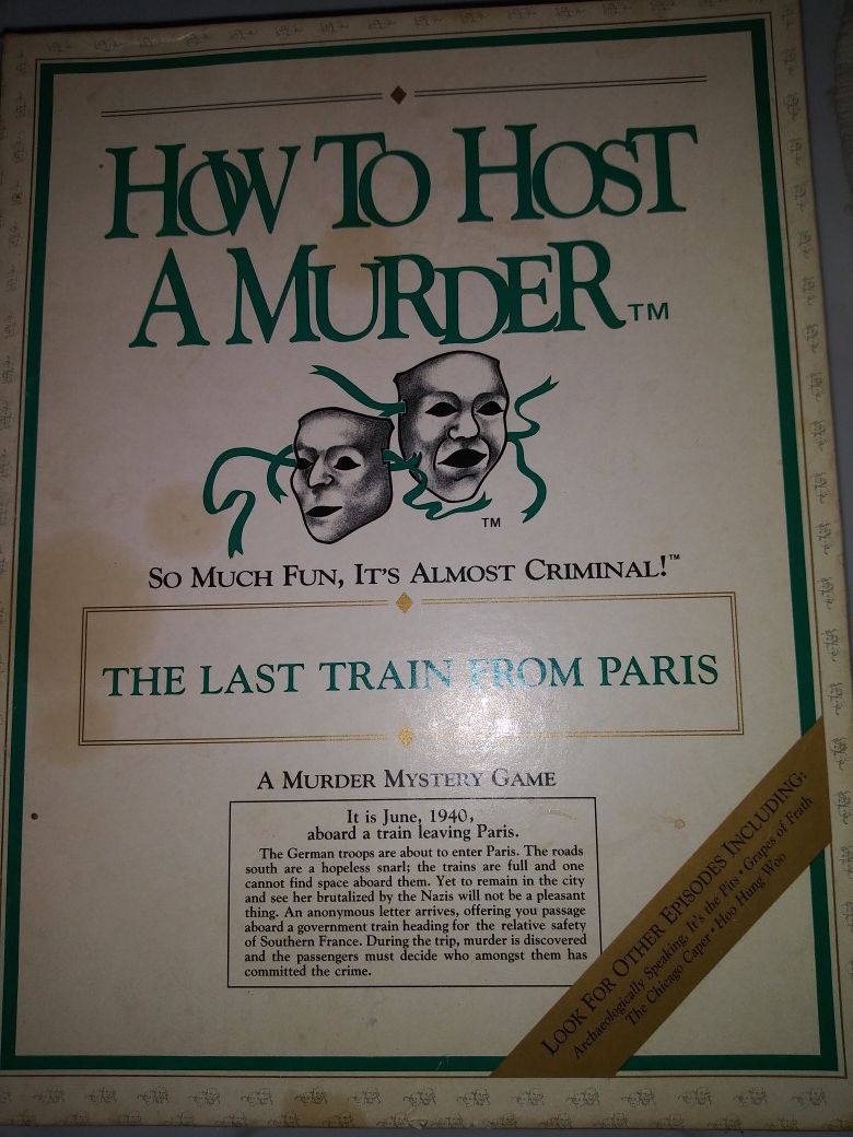 Murder party game. Never used!