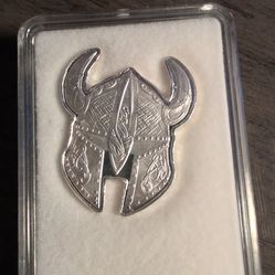 Silver Viking Helmet 999 silver
