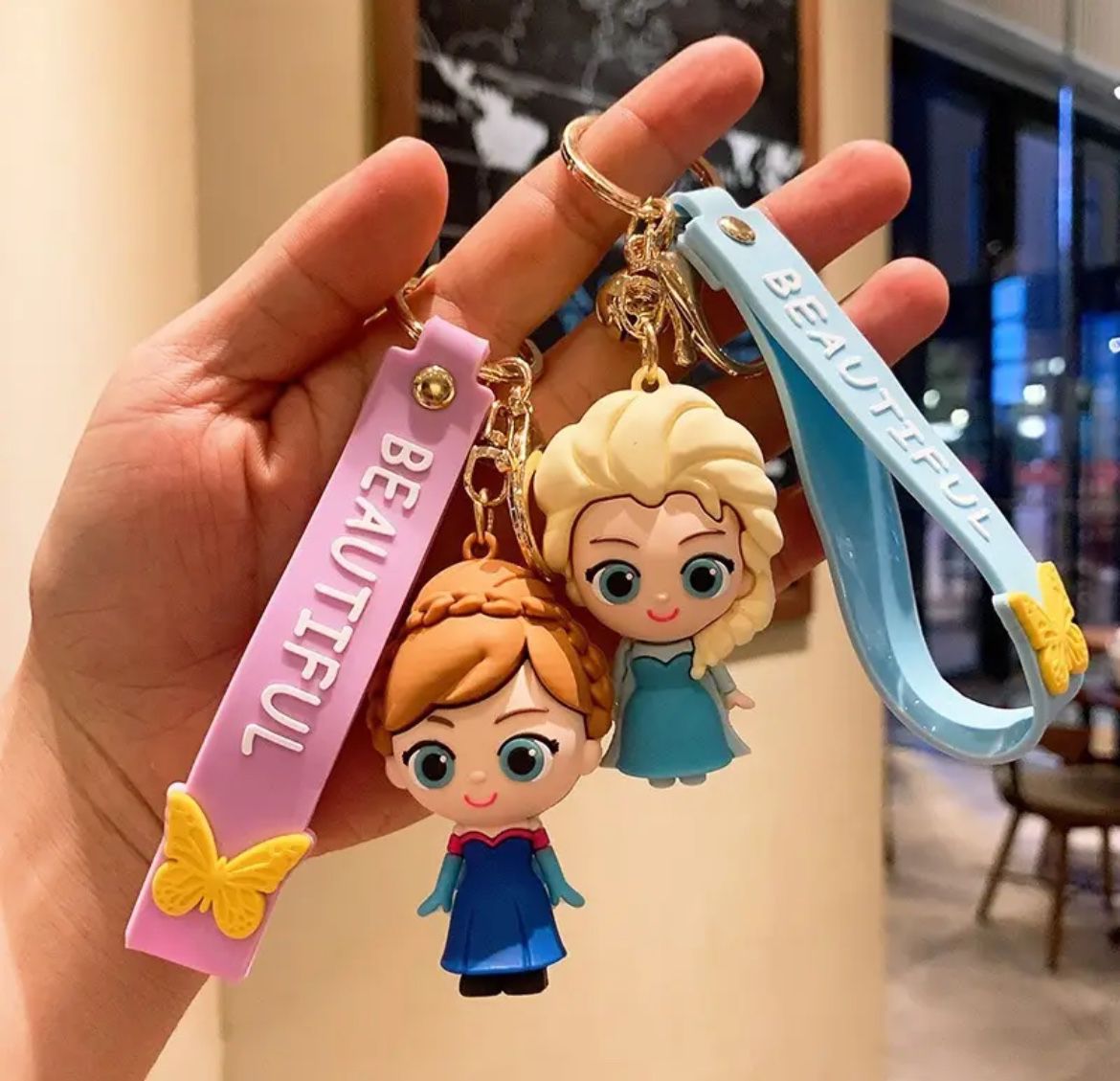 Frozen Keychains, Elsa & Anna, Olaf 