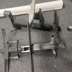 Black Monitor And Keyboard Stand